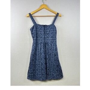 chinese dress ladies Blue Eyelet Dress (Pre-Loved) Size Adult XS main image 0